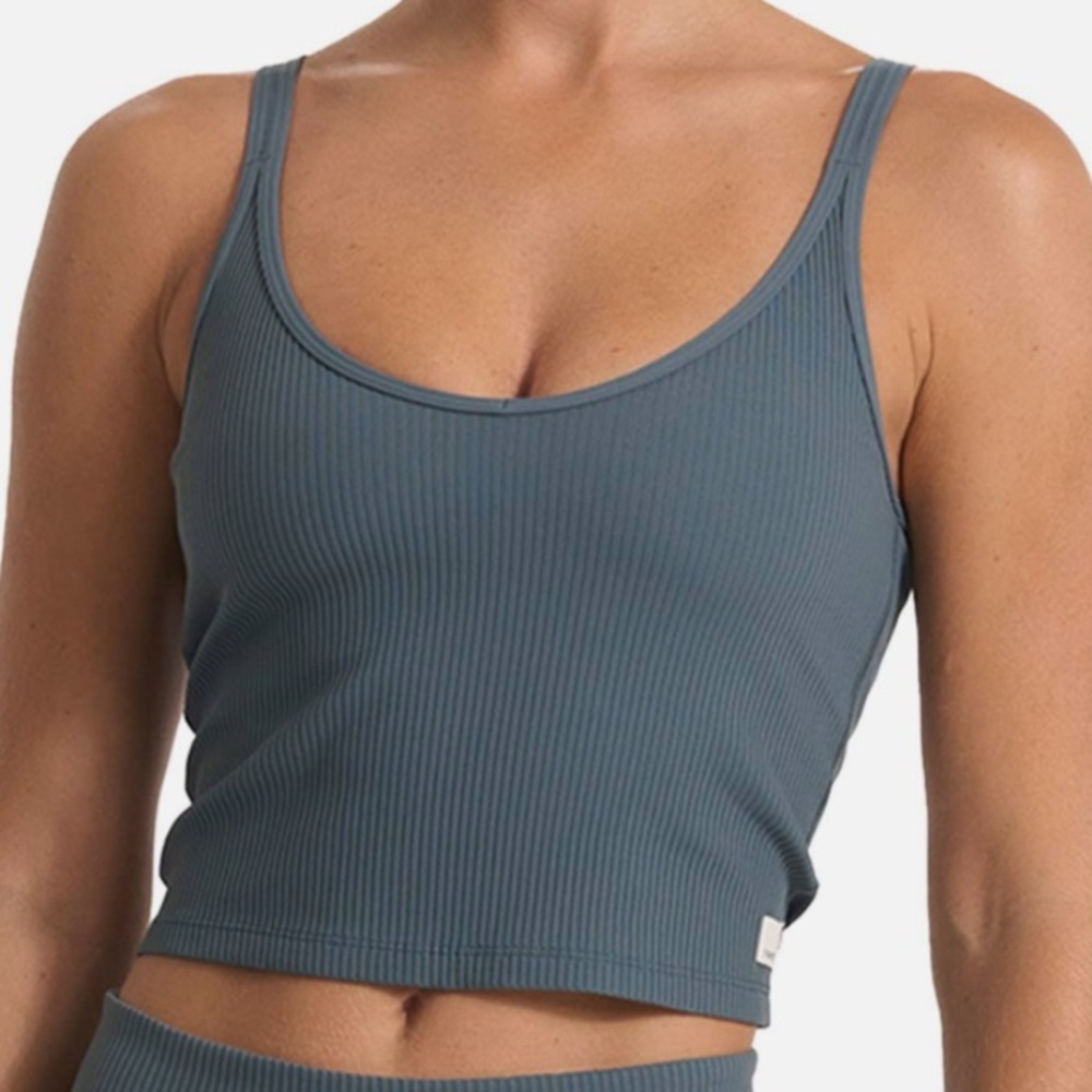 Vuori Cropped Rib Tank Top Small